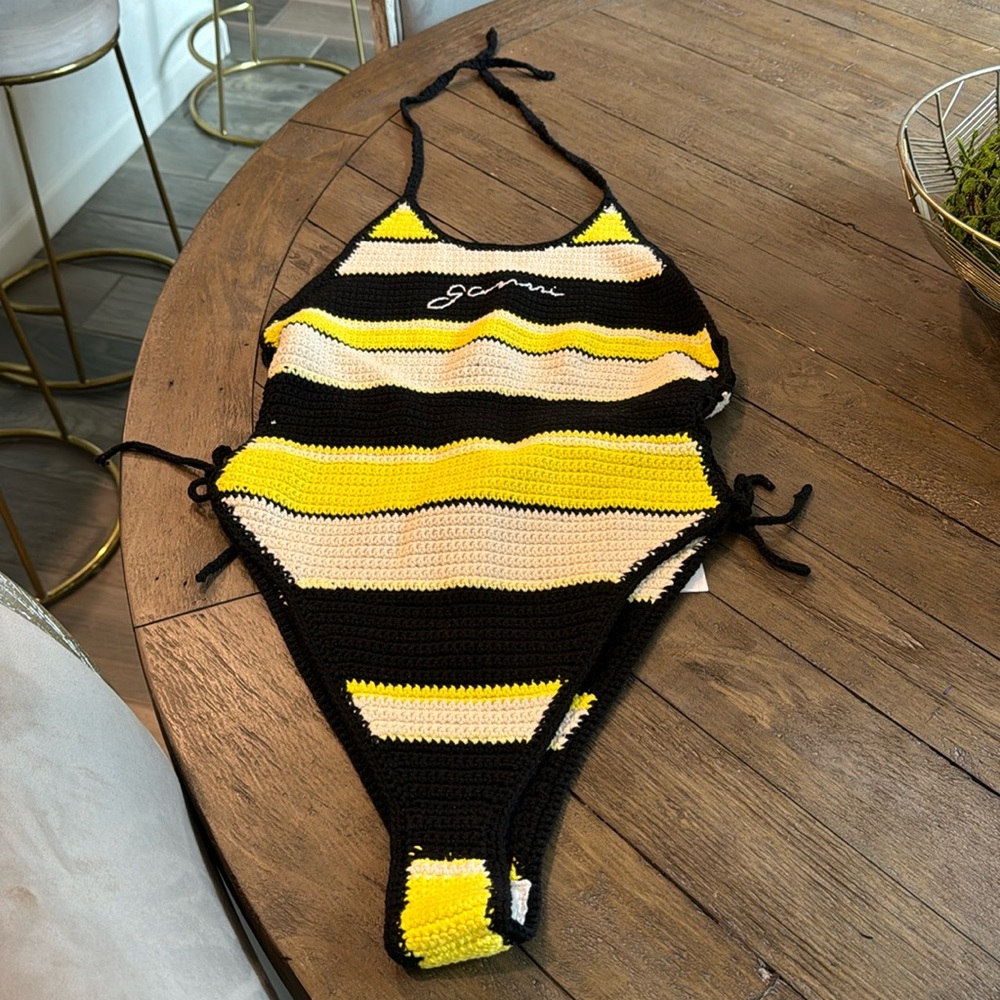 Brand new Ganni crochet bathing suit